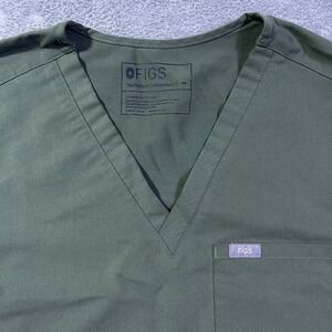 FIGS Technical Collection Women's Green‎ Scrub V Neck Pocket Style FW1000 M